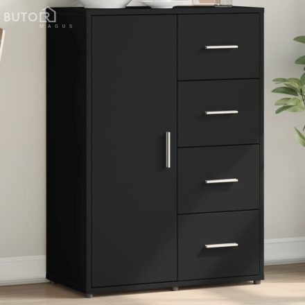 vidaXL fekete szerelt fa tálalóasztal 60 x 31 x 84 cm