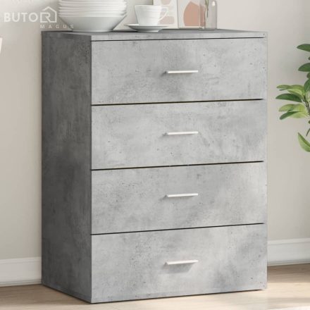 vidaXL betonszürke szerelt fa tálalószekrény 60 x 39 x 80 cm