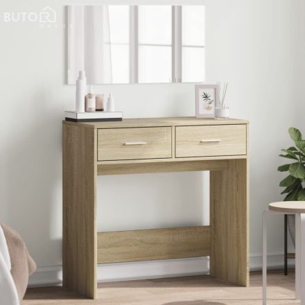 vidaXL sonoma tölgy színű fésülködőasztal tükörrel 80x39x80 cm