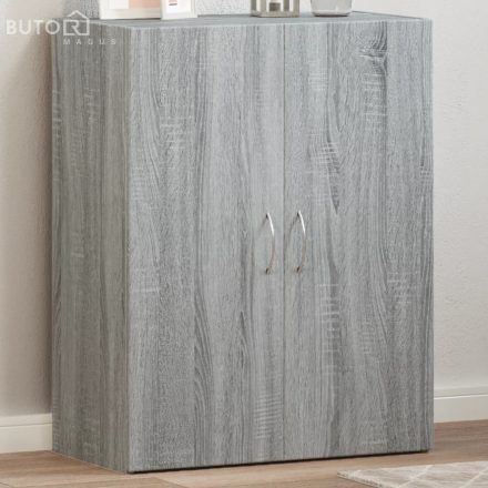 vidaXL szürke sonoma színű szerelt fa irattartó szekrény 60x32x77,5 cm