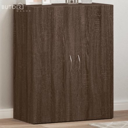 vidaXL barna tölgy színű szerelt fa irattartó szekrény 60x32x77,5 cm