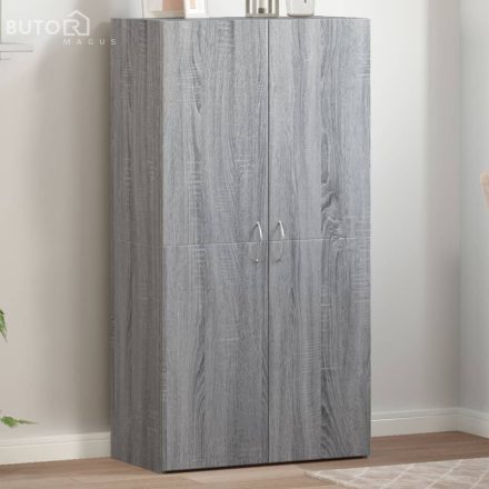 vidaXL szürke sonoma színű szerelt fa irattartó szekrény 60x32x115 cm