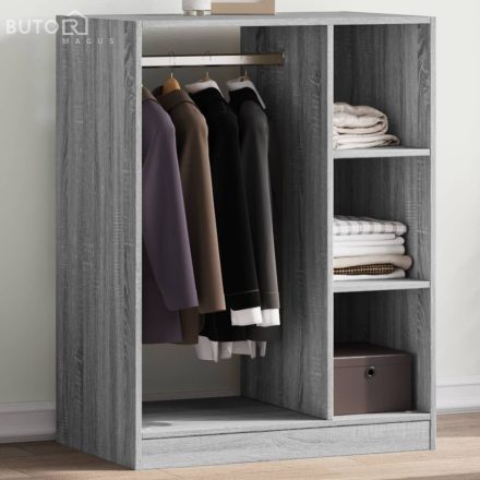 vidaXL szürke sonoma színű szerelt fa ruhásszekrény 77 x 48 x 102 cm