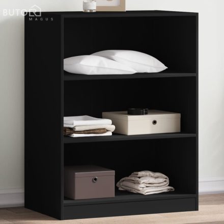 vidaXL fekete szerelt fa ruhásszekrény 77 x 48 x 102 cm