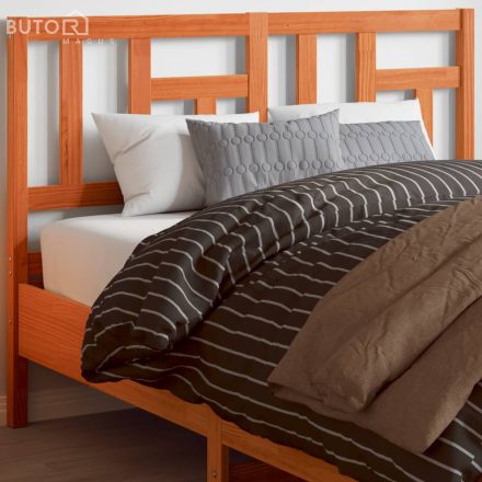 vidaXL viaszbarna tömör fenyőfa fejtámla 140 cm