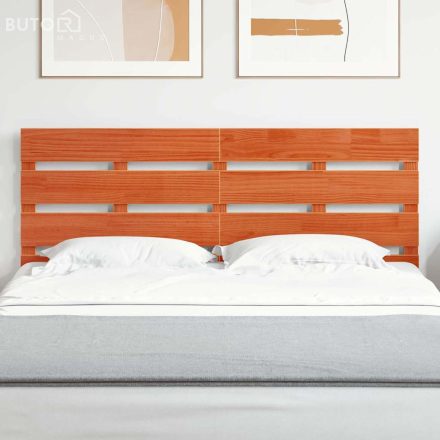 vidaXL Fa ágytámla Viaszbarna 160.5 x 3 x 80 cm Tömör fenyőfa