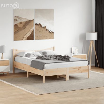 vidaXL tömör fenyőfa ágy matrac nélkül 140 x 200 cm