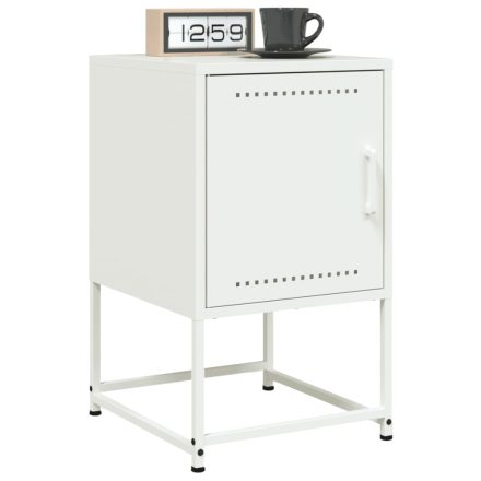 vidaXL 2 db fehér acél éjjeliszekrény 36x39x60,5 cm