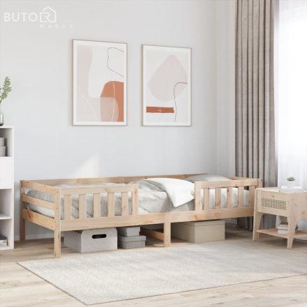vidaXL tömör fenyő ágykeret matrac nélkül 80 x 200 cm