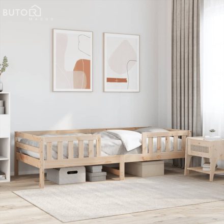 vidaXL tömör fenyőfa ágy matrac nélkül 75 x 190 cm