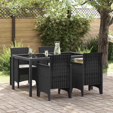 vidaXL Kerti Szék 4 pcs Antracit 53 x 49 x 85 cm PP