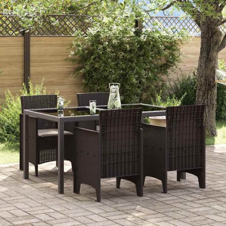 vidaXL Kerti Szék 4 pcs Barna 53 x 49 x 85 cm PP