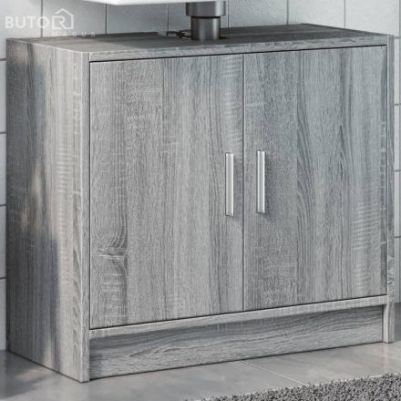 vidaXL szürke sonoma színű szerelt fa mosdószekrény 63 x 29 x 55 cm