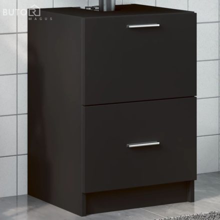 vidaXL fekete szerelt fa mosdószekrény 40 x 37 x 59 cm