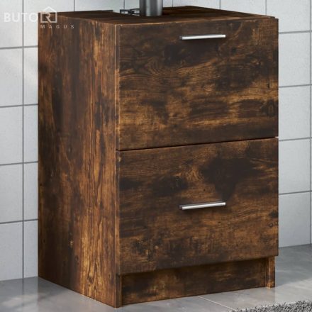 vidaXL füstös tölgy színű szerelt fa mosdószekrény 40 x 37 x 59 cm
