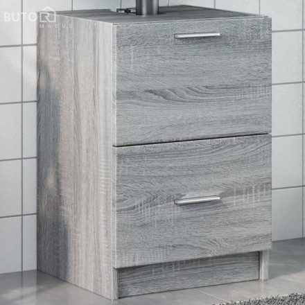 vidaXL szürke sonoma színű szerelt fa mosdószekrény 40 x 37 x 59 cm