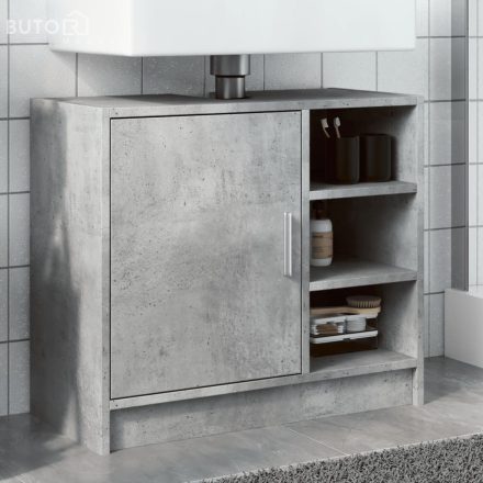 vidaXL betonszürke szerelt fa mosdószekrény 63 x 29 x 55 cm