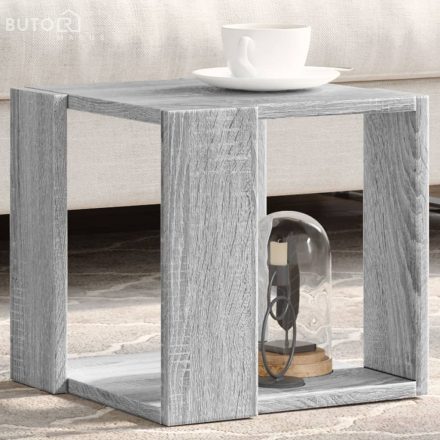 vidaXL szürke sonoma színű szerelt fa dohányzóasztal 32 x 32 x 30 cm