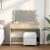 vidaXL sonoma tölgy színű fésülködőasztal LED-del 100 x 40 x 120 cm