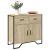 vidaXL sonoma tölgy színű szerelt fa tálalószekrény 79,5x35,5x74,5 cm