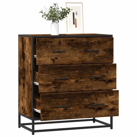 vidaXL füstös tölgy színű szerelt fa tálalószekrény 68 x 35 x 76 cm