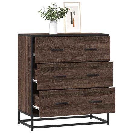 vidaXL barna tölgy színű szerelt fa tálalószekrény 68 x 35 x 76 cm