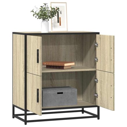 vidaXL komód Sonoma tölgy 68x35x76 cm Gépelt fa