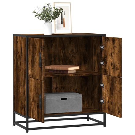 vidaXL komód füstölt tölgy 68x35x76 cm Gépelt fa