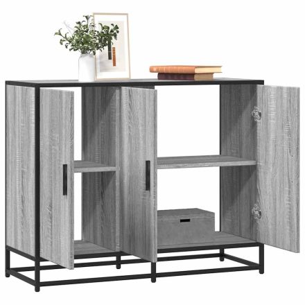 vidaXL szürke sonoma színű szerelt fa tálalószekrény 94x35x76 cm