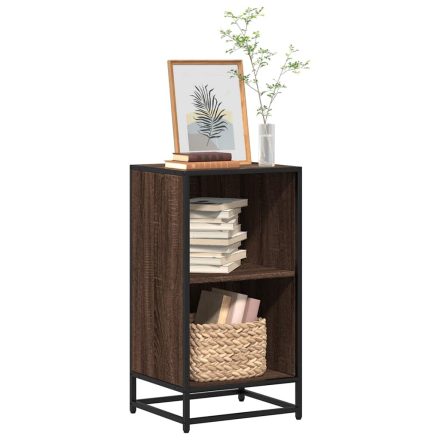 vidaXL barna tölgyszínű szerelt fa könyvszekrény 40x35x76 cm