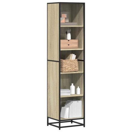 vidaXL sonoma színű szerelt fa könyvszekrény 40x35x170,5 cm
