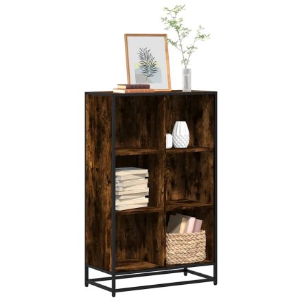 vidaXL Könyves szekrény füstölt tölgy 65,5x33x107,5 cm Gépelt fa