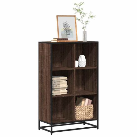 vidaXL barna tölgyszínű szerelt fa könyvszekrény 65,5x33x107,5 cm