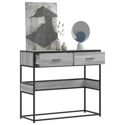 vidaXL szürke sonoma színű szerelt fa tálalóasztal 90x35x80 cm