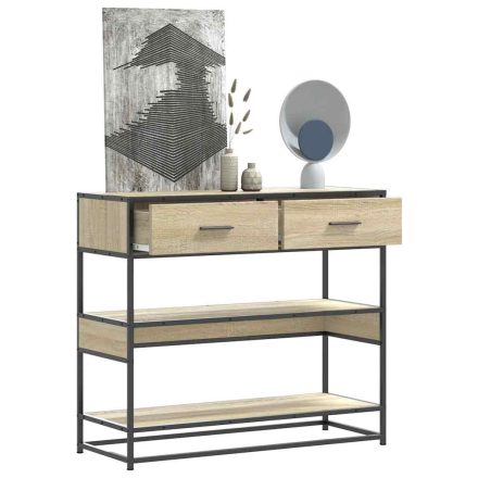 vidaXL sonoma tölgy színű szerelt fa tálalóasztal 90x35x80 cm