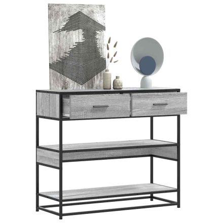 vidaXL szürke sonoma színű szerelt fa tálalóasztal 90x35x80 cm