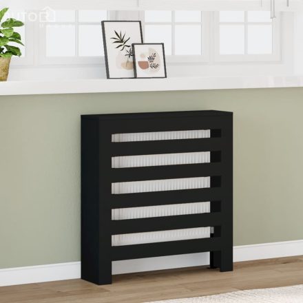 vidaXL fekete szerelt fa radiátorburkolat 78 x 20 x 82 cm