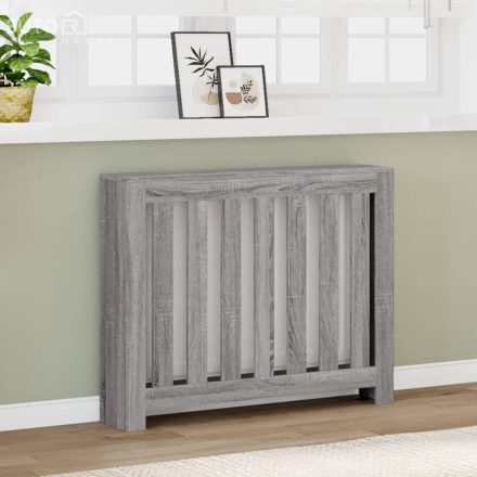 vidaXL szürke sonoma színű szerelt fa radiátorburkolat 104x20x82 cm