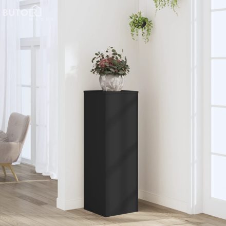 vidaXL fekete szerelt fa növényállvány 33 x 33 x 100 cm