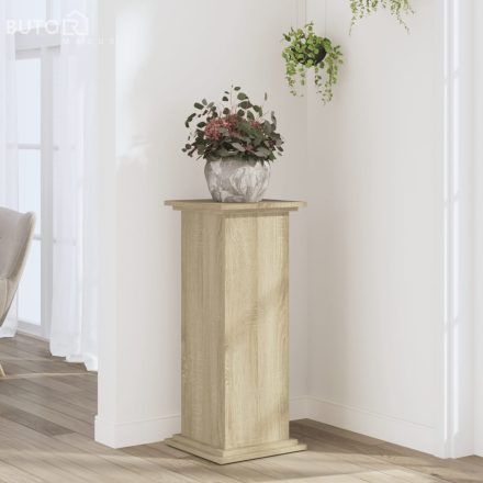 vidaXL sonoma tölgy színű szerelt fa növényállvány 33 x 33 x 80 cm