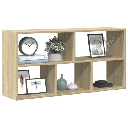 vidaXL sonoma tölgy színű szerelt fa fali polc 100 x 25 x 50 cm