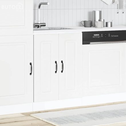 vidaXL Mosogató aljzat szekrény Kalmar fehér 60x46x81,5 cm műanyag fa