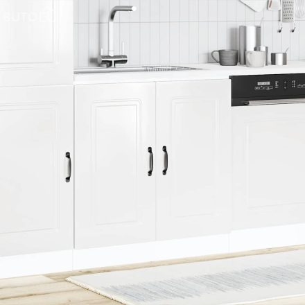 vidaXL Mosogató aljzat szekrény Kalmar magasfényű fehér 80x46x81,5 cm