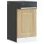 vidaXL mosogatógép panel Kalmar sonoma tölgy 45x1,5x67 cm gépi fa