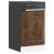 vidaXL mosogatógép panel Kalmar füstölt tölgy 45x1,5x67 cm