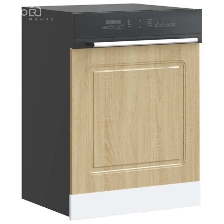 vidaXL mosogatógép panel Kalmar sonoma tölgy 60x1,5x67 cm mérnöki fa