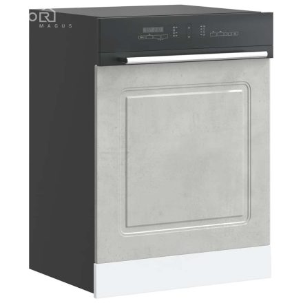 vidaXL mosogatógép panel Kalmar beton szürke 60x1,5x67 cm műanyag fa