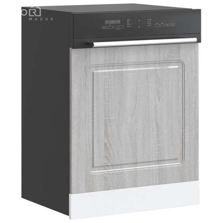 vidaXL mosogatógép panel Kalmar szürke sonoma 60x1,5x67 cm gépi fa