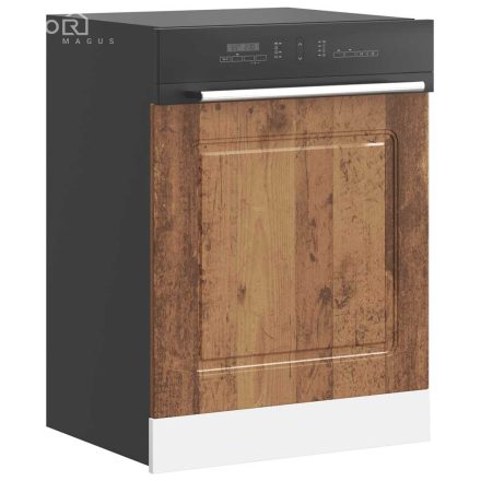 vidaXL mosogatógép panel Kalmar régi fa 60x1,5x67 cm gépesített fa