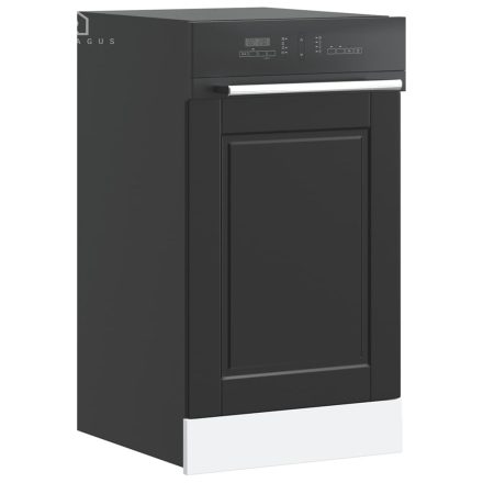 vidaXL mosogatógép panel "Porto" Fekete 45x1,5x67 cm Mérnöki fa